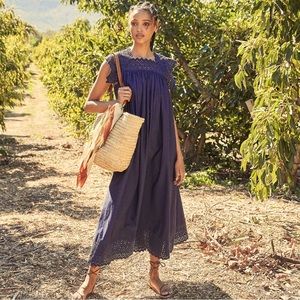 LN DÔEN Catriona Dress in Navy, XS